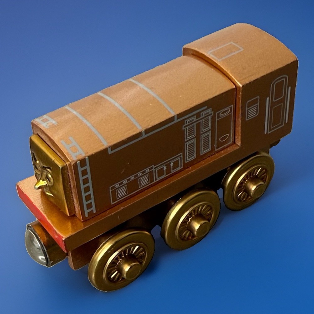⁠VTG 2006 DIESEL BRONZE Thomas Wooden Railway Engine Train Wood Learning Curve